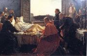 Henry nelson o neil,A.R.A. The Last Monents of Raphael oil painting